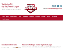 Tablet Screenshot of dcgffl.org